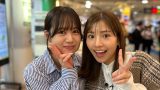 【画像】後藤楽々さんと福士奈央さんが再会！！