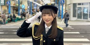 池田楓さん「大好きな地元で貴重な経験ができて本当に嬉しかったです💖」【長崎県佐世保市一日警察署長】
