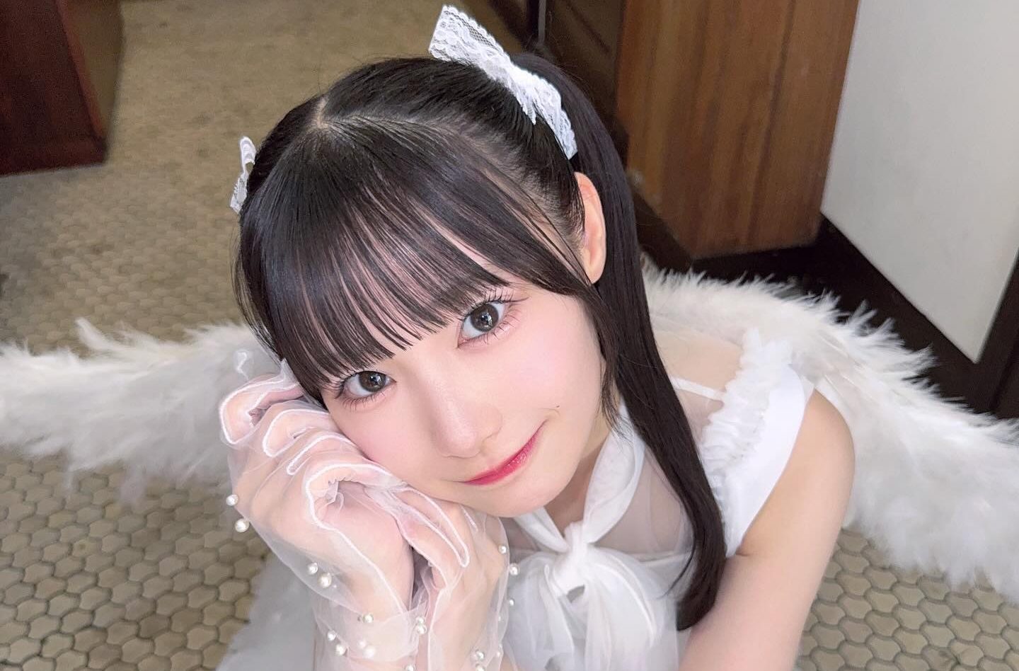 天使倉島杏実さん「ミミフィーユ !!♡センター楽曲のMV撮影が初めてだったから緊張しまくりだったのを覚えています🥺」