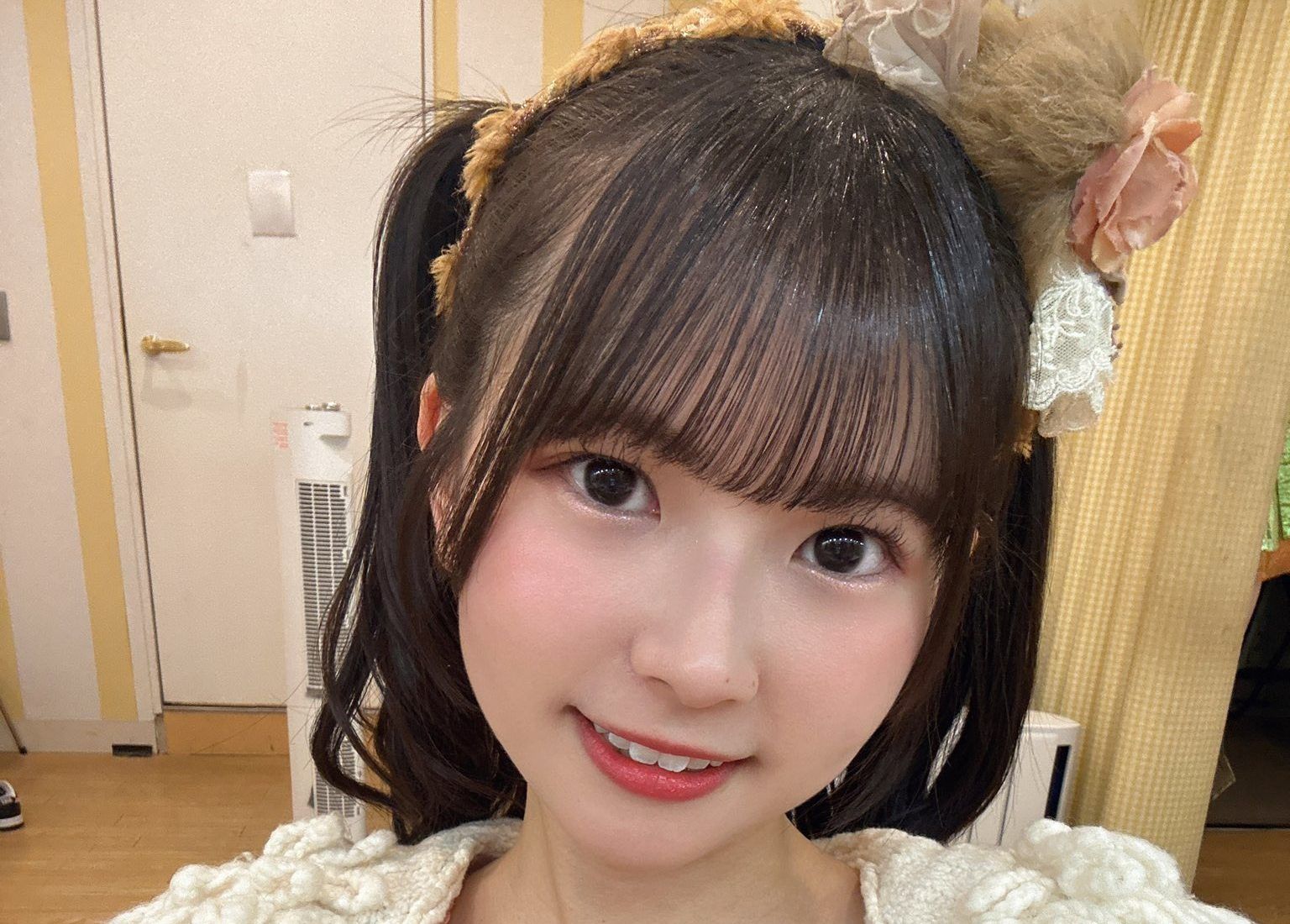 原優寧さん「高めのツインテールかわいい？かわいいってコメントいっぱいだったらまたするかも！！」