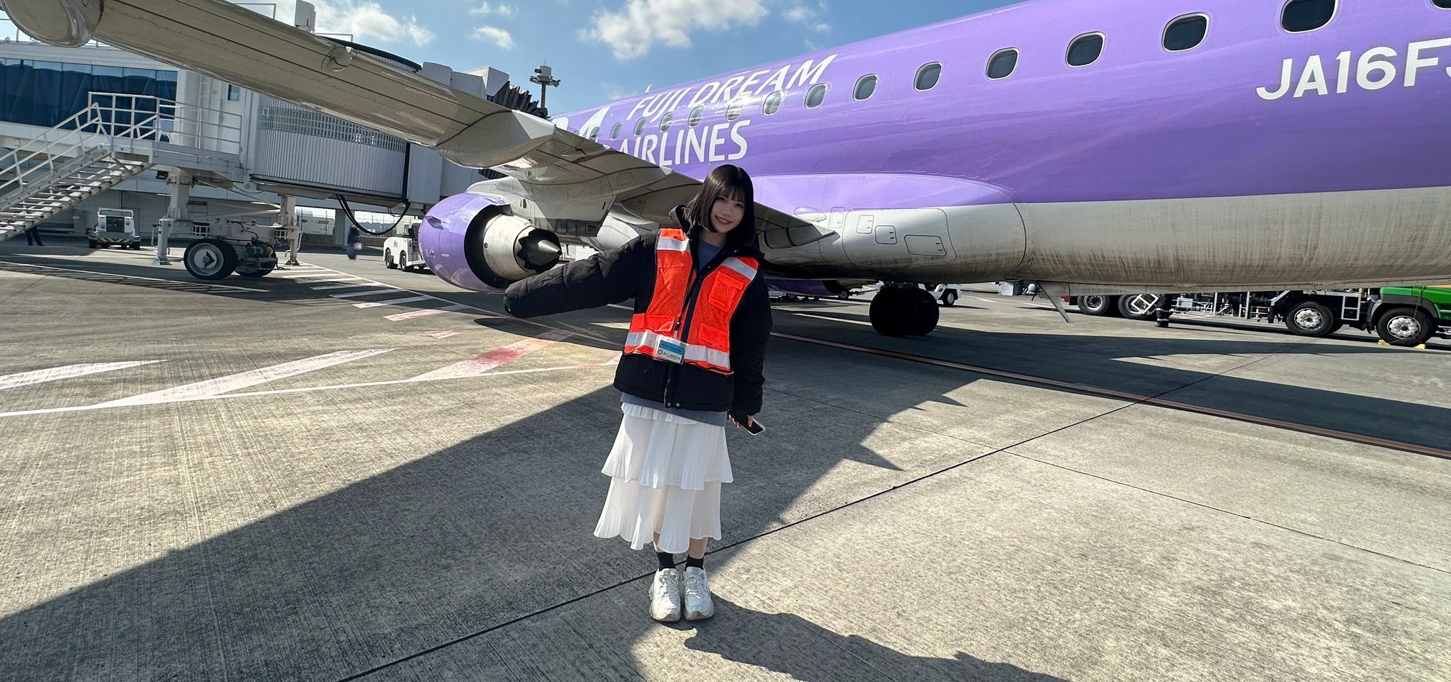 鈴木愛來さん 富士山静岡空港を一足先に見学！！