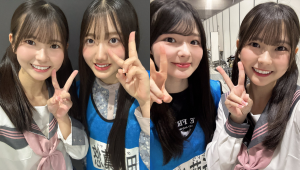 原優寧さん「田村真悠 ちゃんと 近藤海琴 ちゃんと写真撮ったよー！」とお見送りじゃんけん