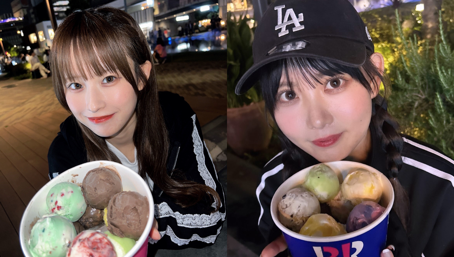 みおみき（西井美桜、伊藤実希さん)アイス10個10個食べ！！