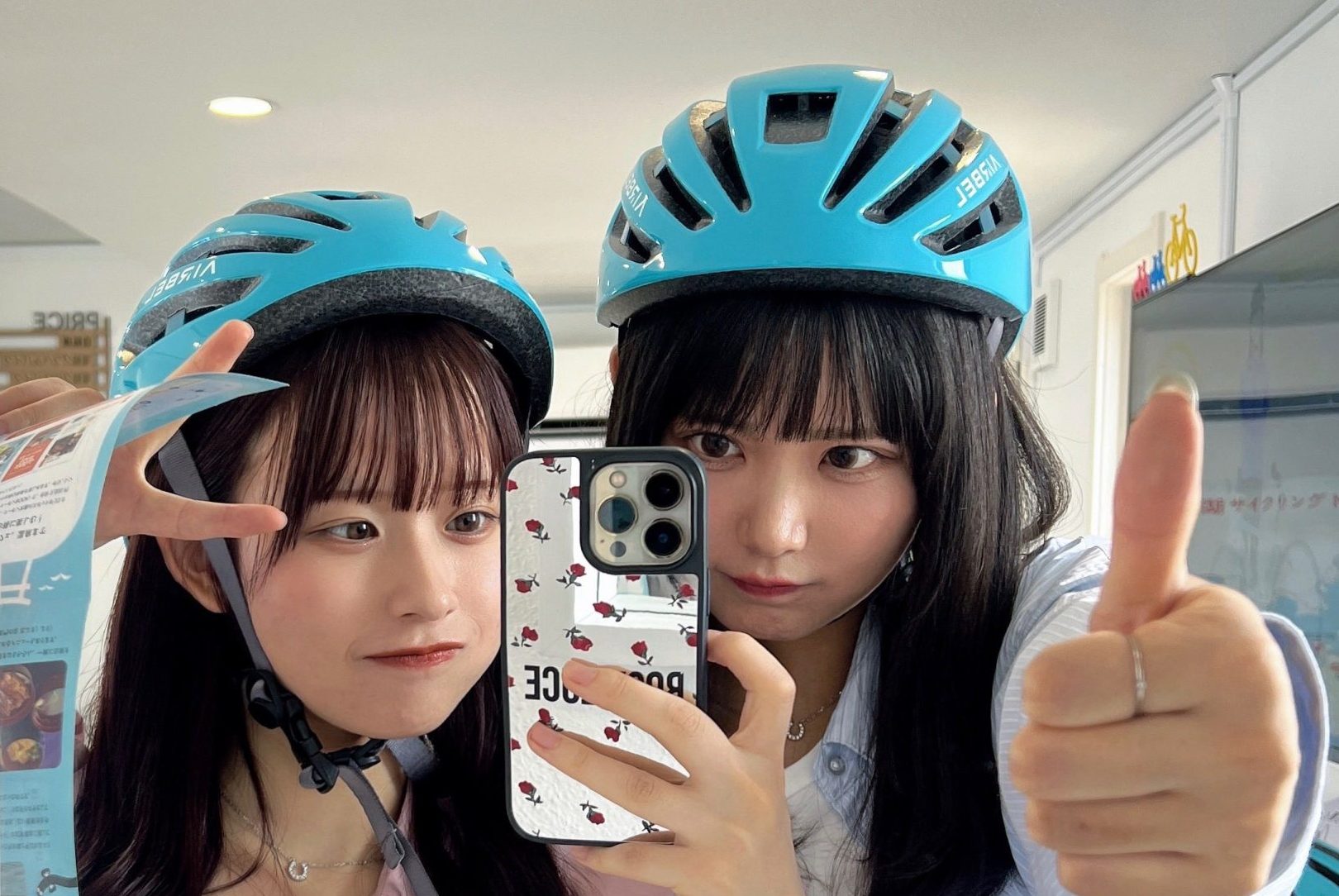 みおみき（西井美桜、伊藤実希さん)浜名湖サイクリング