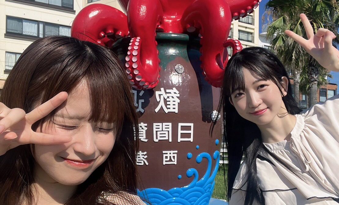 みおここは（西井美桜、奥野心羽さん)初‼️日間賀島