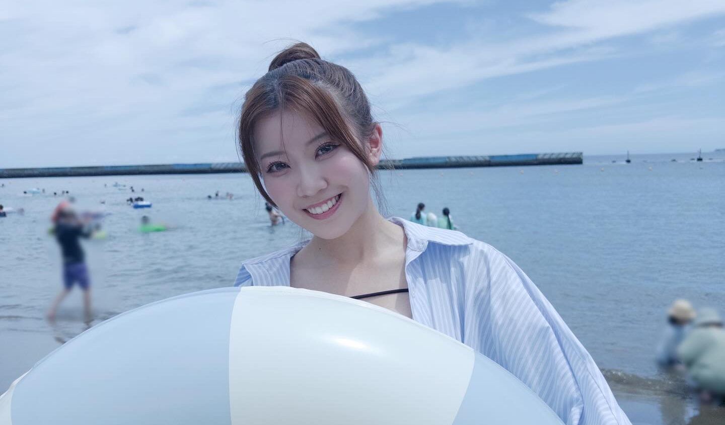 SKE48 篠原京香さん海へ行けて大満足！！