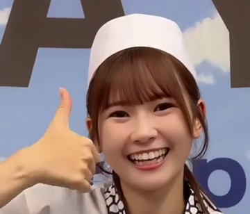 SKE48 板前の恰好をした原優寧さんがかわいい