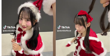 【動画】ぎゃわいいサンタさんつかまえた！SKE48 相川暖花＆大村杏 サンタコスが可愛すぎる 